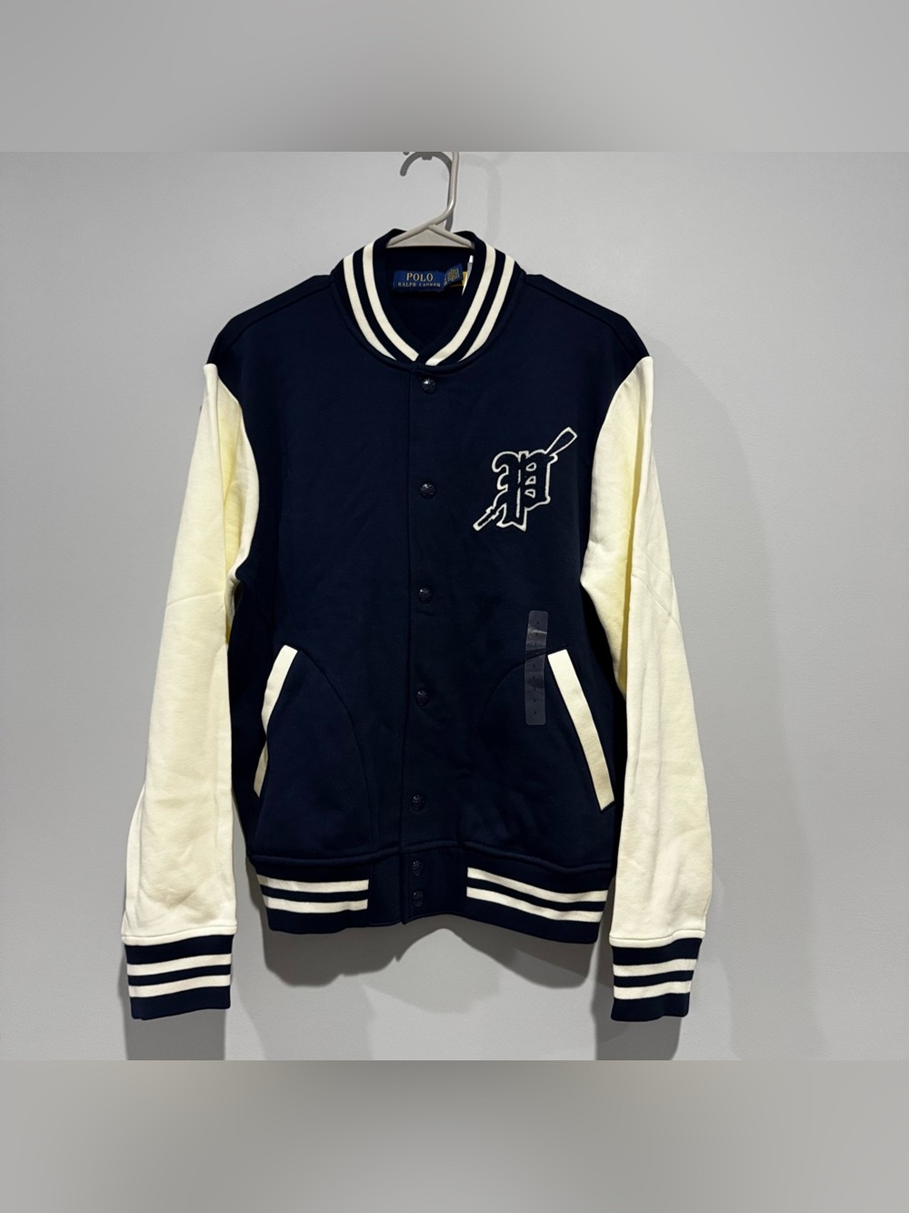 NWT Polo Ralph Lauren Men's Navy Varsity Jacket Size S
